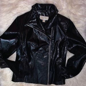 Michael Kors Black snakeskin jacket